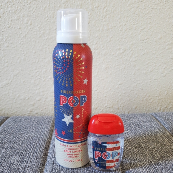 Bath & Body Works Other - Bath & Body Works Firecracker Pop Shimmer Body Lotion and Sanitizer Set